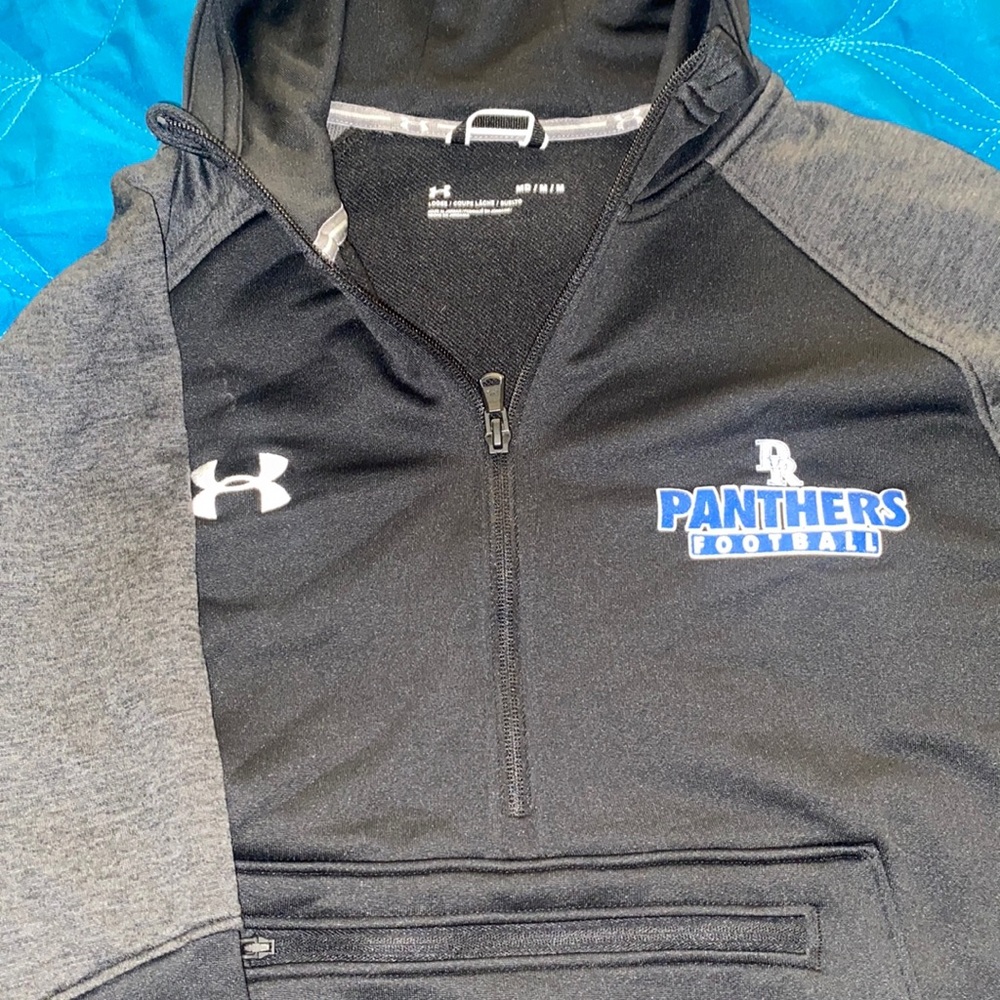 Under Armour Black Hoodie black and grey size medium